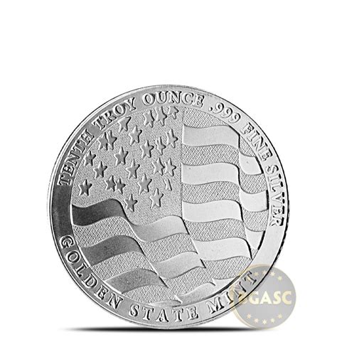 Buy 110 Oz Silver Rounds Eagle Design By Gsm Golden State Mint 999