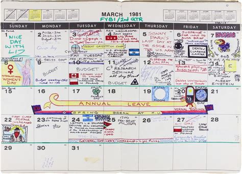 A Colorfully Illustrated Cold War Era Desk Calendar Desk Calendars