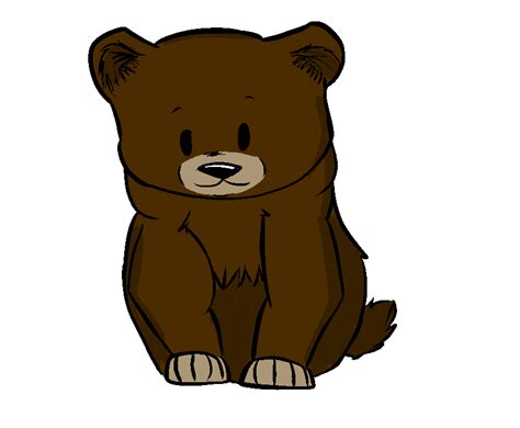 cute grizzly bear cartoon
