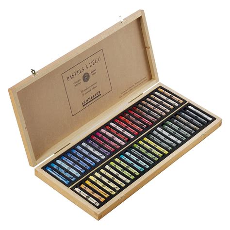 Sennelier Extra Soft Pastel Wood Box Set Of 50 Assorted Colors