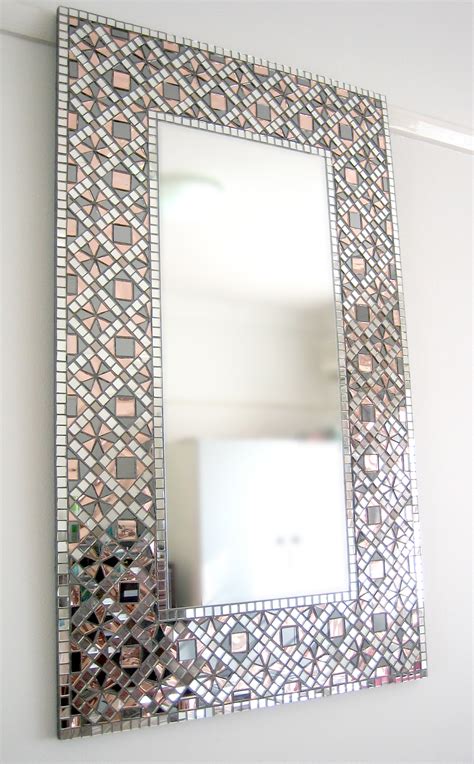 Mosaic can be any picture or pattern produced by arranging together small colored pieces of hard diy mosaic is fun to do and can be really impressive for a handmade project. 15 Best Ideas Large Mosaic Mirrors | Mirror Ideas