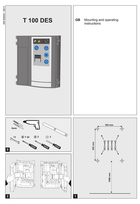 Tormatic T 100 Des Mounting And Operating Instructions Pdf Download