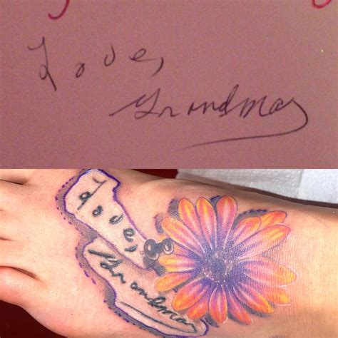 A tattoo artist will add their own flair to script with elegant, flowing, curving lines. Handwriting tattoo by Raegan Corsentino in Pueblo, CO ...