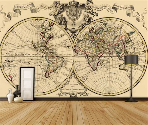 50 Old World Map Murals Wallpapers Wallpapersafari