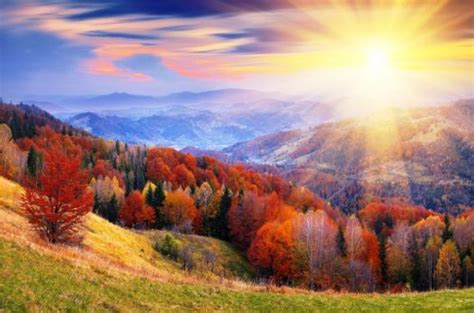 Sunrise Over The Mountains Beautiful Nature Wallpaper