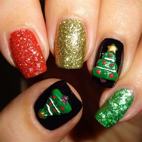 Wendys Delights 3d Nail Art Christmas Trees From Charlies Nail Art