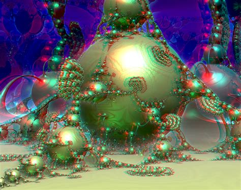 Kleinian Drops By Theli At Anaglyph 3d Stereoscopy By Osipenkov On