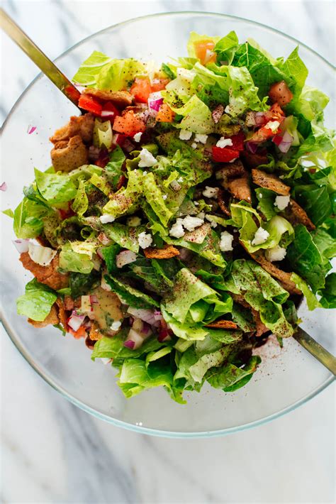 Fattoush Salad Recipe With Mint Dressing Cookie And Kate