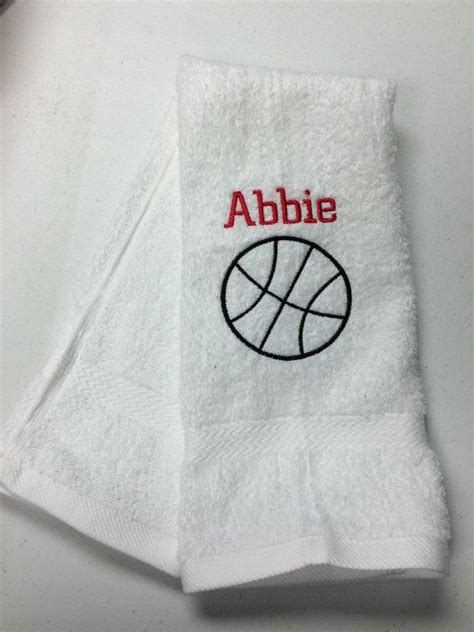 Personalized Basketball Towel Basketball By Lindakayscreations With