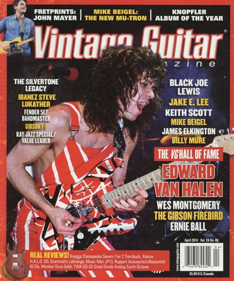 Vintage Guitar Magazine Back Issue April 2014 Guitar Magazine
