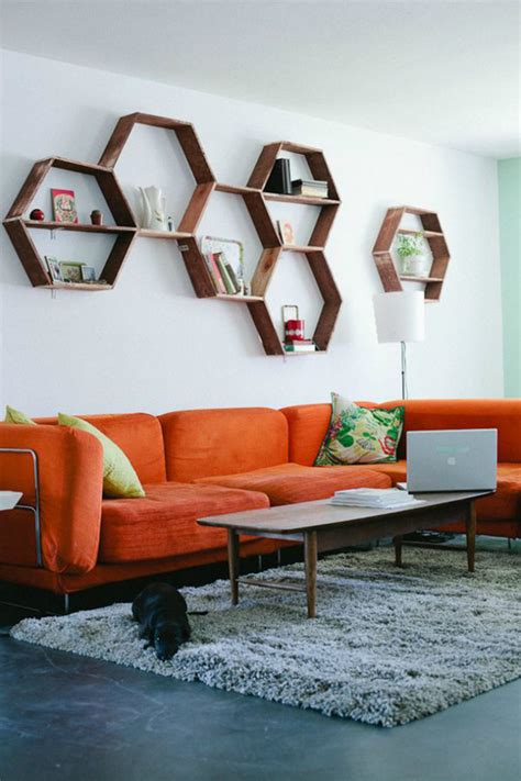 How To Decorate Around An Orange Couch Leadersrooms