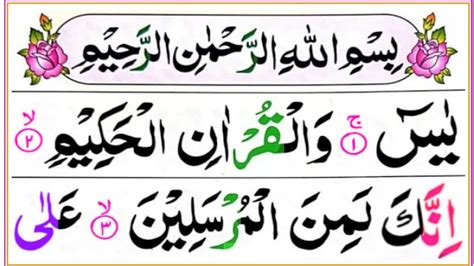 Surah Yaseen Full Hd Colour Coded Arabic Text Arabic Text Coding