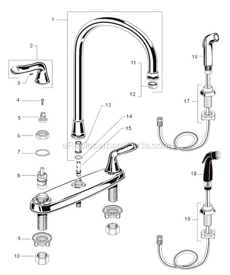 Still most suitable faucet hole size can be called standard size. American Standard 4275.551 Parts List and Diagram ...