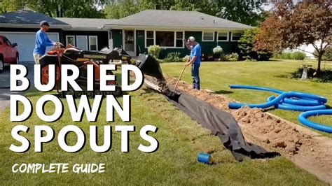 How To Bury Downspouts The Complete Guide Start To Finish Youtube