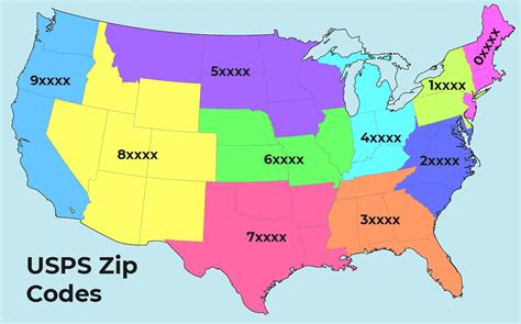 Zip Code Map Us Postal Service Map Of World