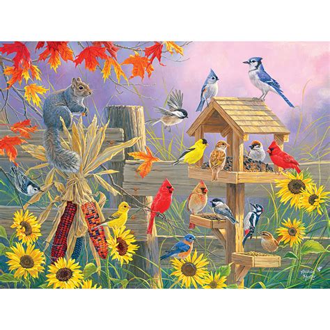 Autumn Gathering 1000 Piece Jigsaw Puzzle Bits And Pieces