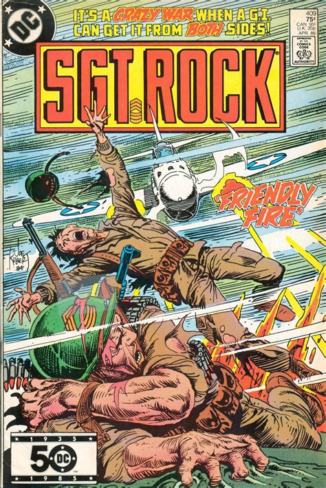 Sgt Rock 409 Dc Comics April 1986 75¢ Cover By Joe
