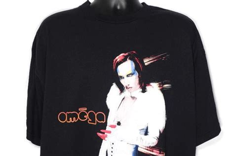1998 Marilyn Manson Vintage T Shirt Omega Mechanical Animals 2xl