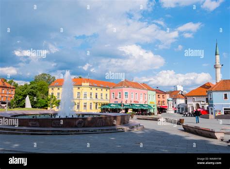 Trg Slobode Old Town Tuzla Bosnia And Herzegovina Stock Photo Alamy