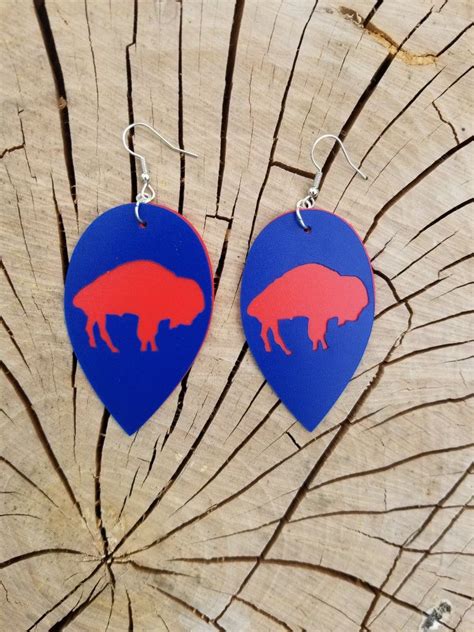 Buffalo Bills Earrings Red And Blue Bills Mafia Buffalove Etsy In 2021 Etsy Jewelry Etsy