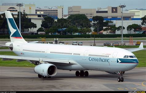 B Hlv Cathay Pacific Airbus A330 300 At Singapore Changi Photo Id