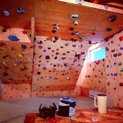 This Will Be My Basement Someday Home Climbing Wall Diy