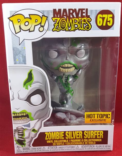 Marvel Zombies Silver Surfer Hot Topic Exclusive 675 Funko Etsy