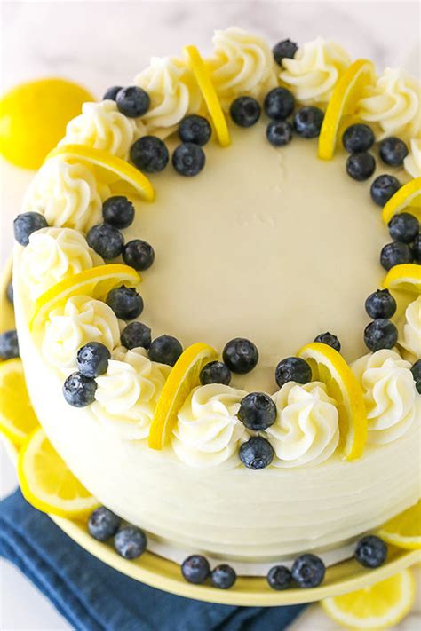 The Best Lemon Blueberry Layer Cake Easy Recipe Recipe Fruit Topped Cake Cake Blueberry