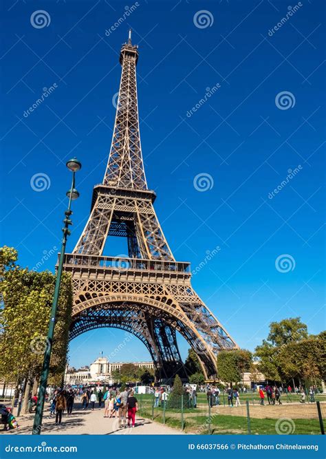 Eiffel Tower Is Landmark In Paris Editorial Photo Image Of