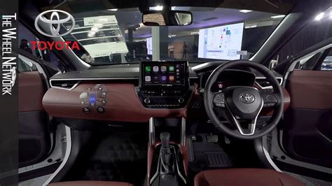 On the inside, the corolla cross gets burgundy interior trim as an option with more sharp designs, seen in the slim ac. Toyota Corolla Cross Interior - YouTube