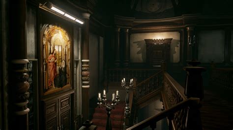 Artstation Resident Evil Mansion Hall Unreal4 Project W I P 6 B O W Qin Mansion Rooms
