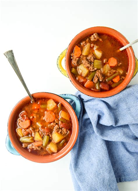 It has seriously changed the game when it comes to making meals. Instant Pot Hamburger Soup (Whole30 Paleo) • Tastythin