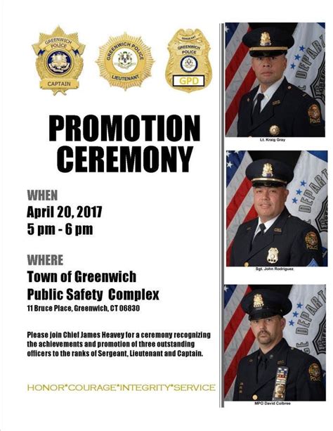 Greenwich Police Announce Promotions Greenwich Ct Patch