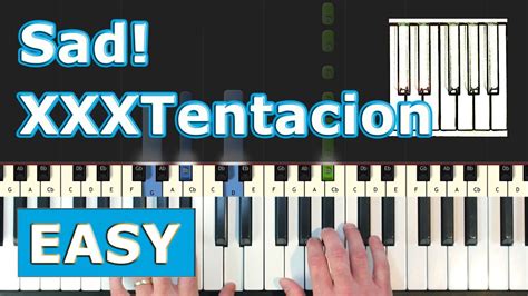 Xxxtentacion Sad Piano Tutorial Easy Sheet Music Synthesia Youtube