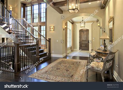 Luxury Home Entrance Stairway Stock Photo 45679795 Shutterstock