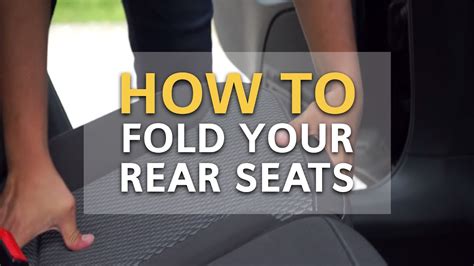 How To Fold Your Rear Seats Vw Tips Youtube