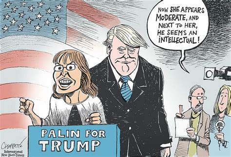 Chappatte On Sarah Palins Endorsement Of Donald Trump The New York Times
