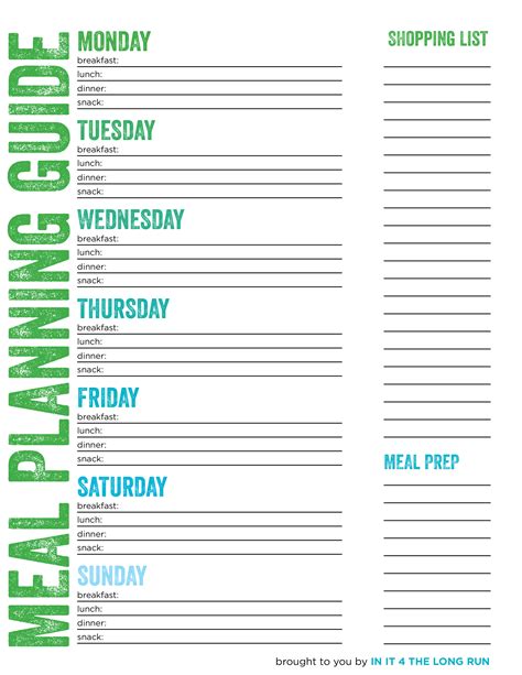 Weekly Meal Planner And Grocery List Printable In Vrogue Co