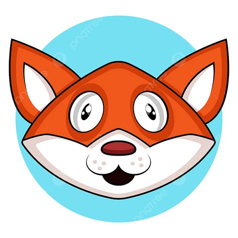 Simple Cartoon Fox Vector Illustration On White Background Fox