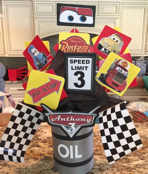 He's tried it on 3 or 4 times already. 3 yr. old's Centerpiece | Boy birthday parties, Birthday ...
