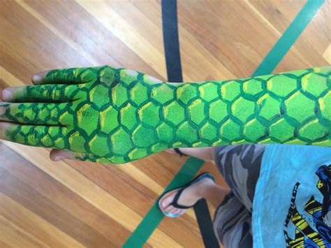 Face Paint Arm Painting Scales Snake Arm Reptile