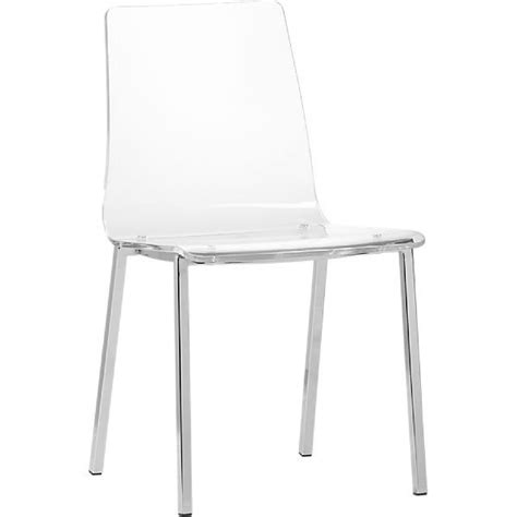 Acrylic Cb2 Vapor Dining Chairs Set Of 4 Aptdeco