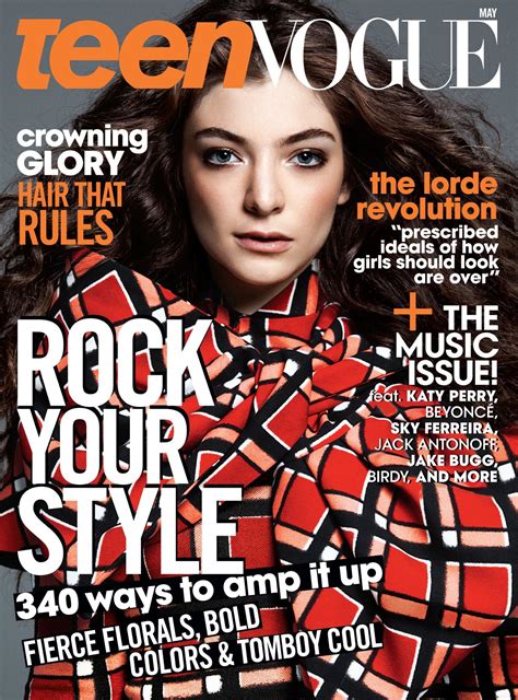 Lorde In Teen Vogue Magazine May 2014 Issue Hawtcelebs