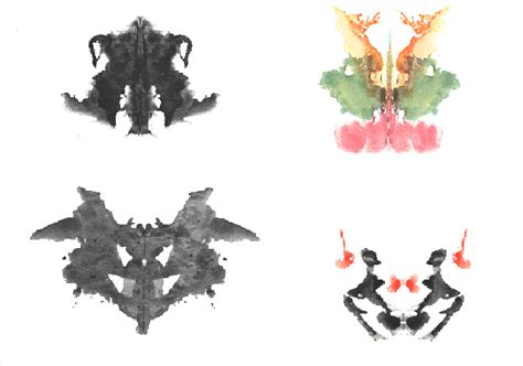 Four Examples Of The Original Rorschach Inkblots Download Scientific