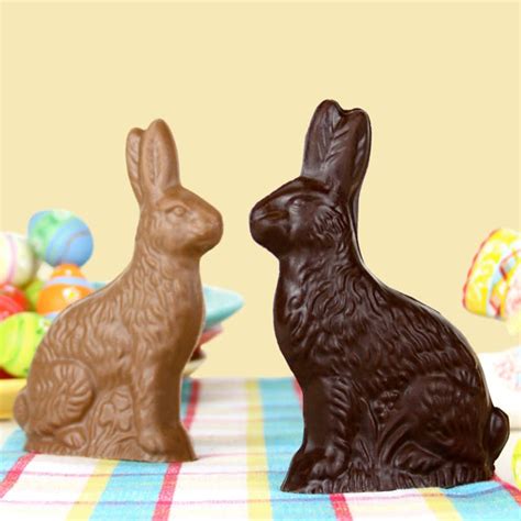 Small Sitting Chocolate Bunny Solid Edelweiss Chocolates