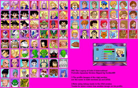 The Spriters Resource Full Sheet View Dragon Ball Z The Legacy Of