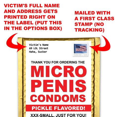 Micro Penis Condoms Prank Mail Gets Sent Directly To Your Etsy