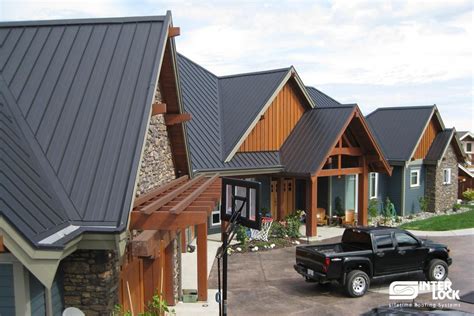 Charcoal Grey Interlock Standing Seam Roof From Campbell River Bc