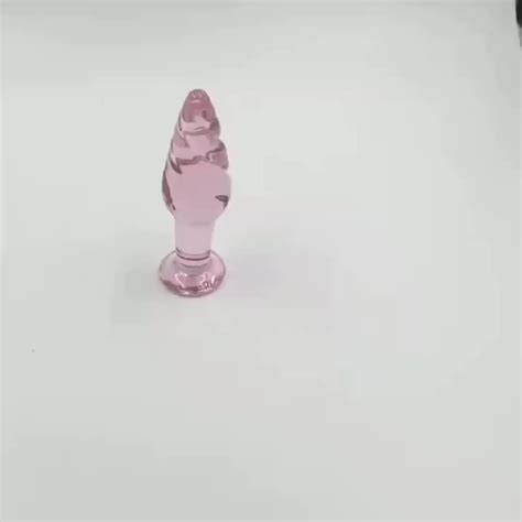 Nieuwe Roze Glas Anale Plug G Spot Stimulator Anus Dilatator Butt