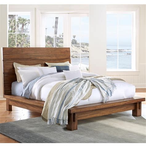 Modus International Ocean Contemporary Solid Wood King Platform Bed